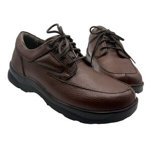 APEX Ariya‎ Moc Toe Shoe Men's Size 12M Brown Leather Ultra Comfort Lace Up